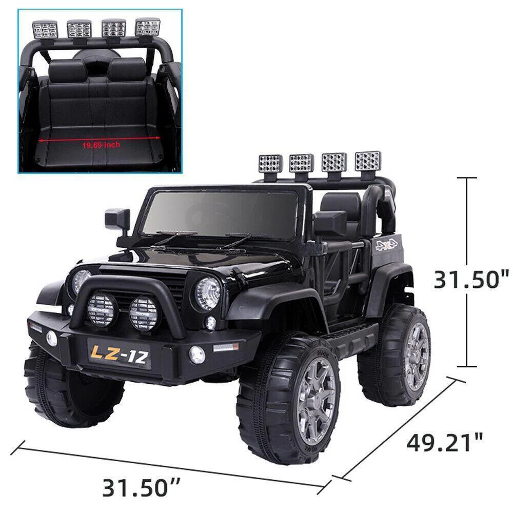 12V Electric Ride On Car for Kids with Remote Control - 3 Speeds, 4 Wheels, and Exciting Features! - Image 3