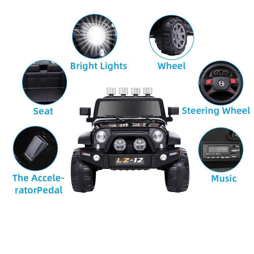 12V Electric Ride On Car for Kids with Remote Control - 3 Speeds, 4 Wheels, and Exciting Features! - Image 5