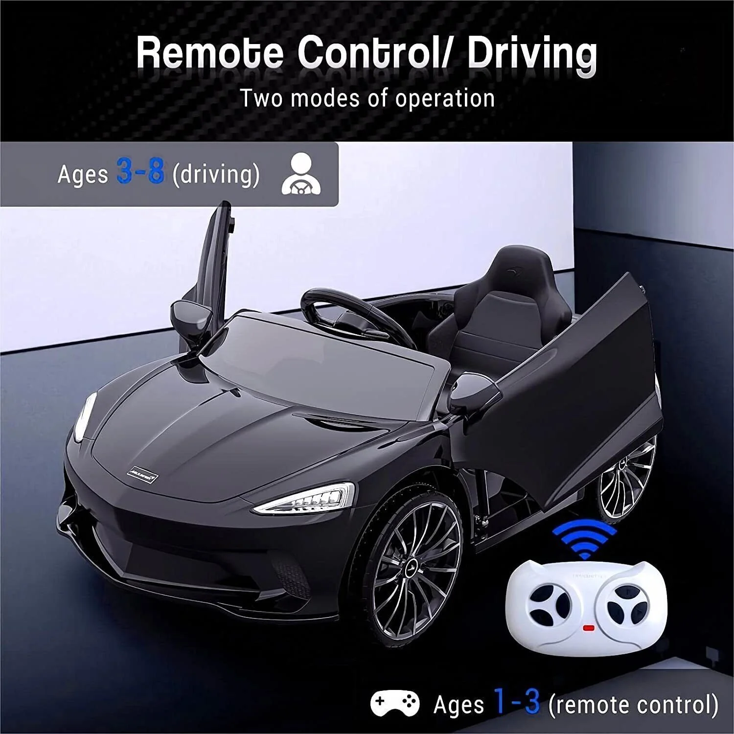 12V Electric Ride-On Car for Kids with Remote Control and LED Lights - Perfect Gift! - Image 9