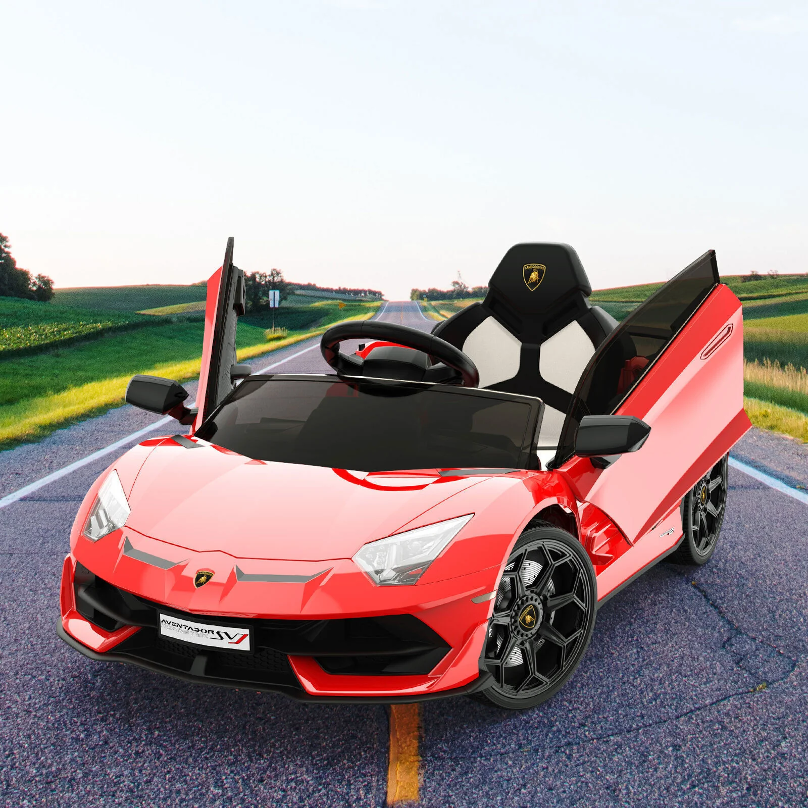 12V Electric Ride-On Car for Kids with Remote Control and LED Lights - Perfect Gift Toy - Image 10
