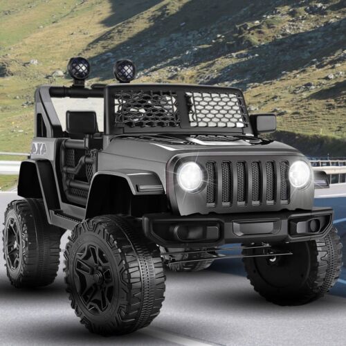 12V Electric Ride-On Car for Kids with Remote Control and Music Player - 2 Seater - Image 2