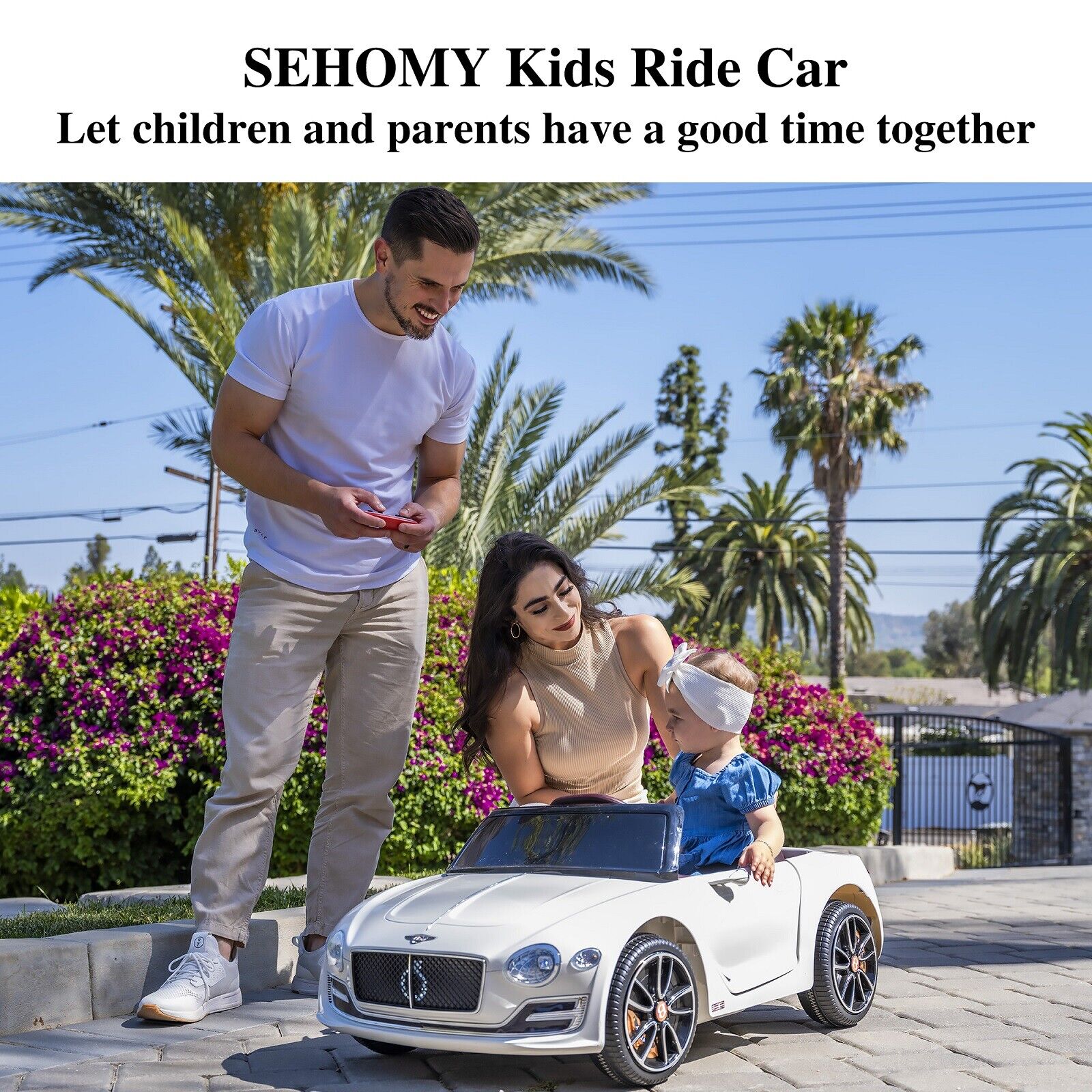 12V Electric Ride-on Car for Kids with Remote Control - Bentley Style Design - Image 3