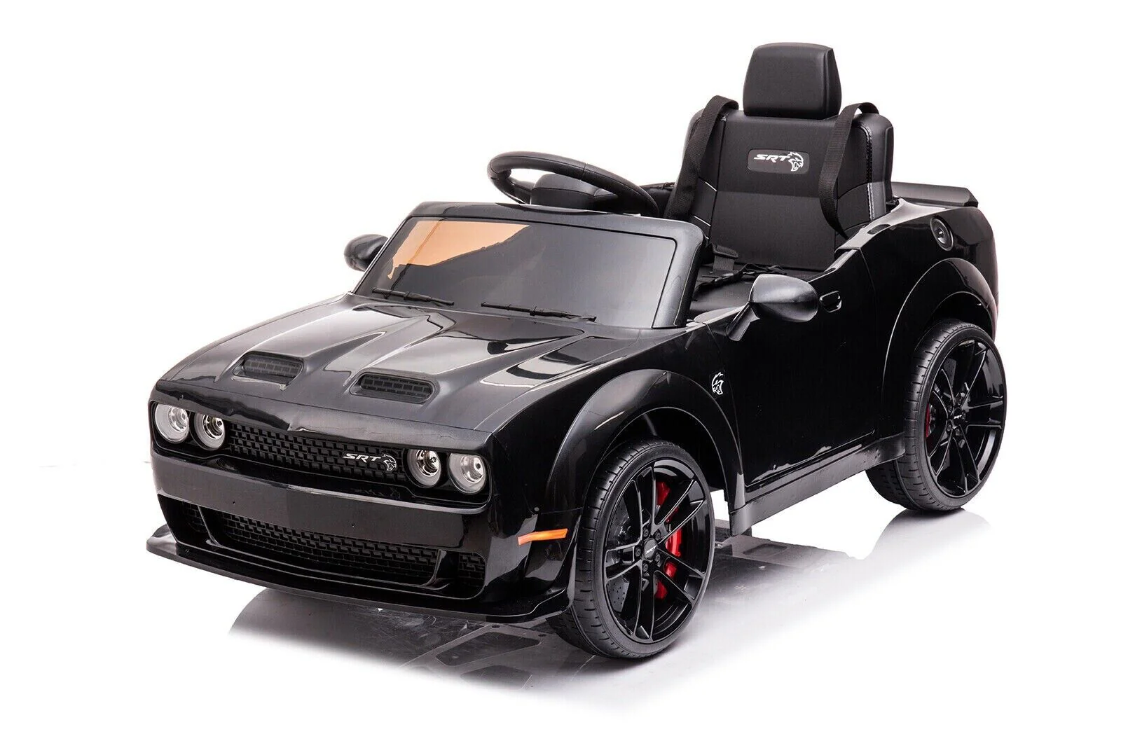 12V Electric Ride-on Car for Kids with Remote Control - Black Four Wheeler Toy Vehicle - Image 2