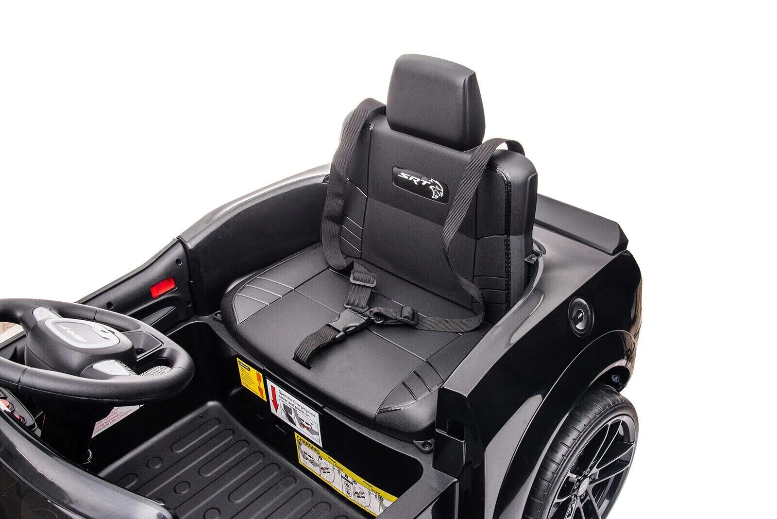 12V Electric Ride-on Car for Kids with Remote Control - Black Four Wheeler Toy Vehicle - Image 5
