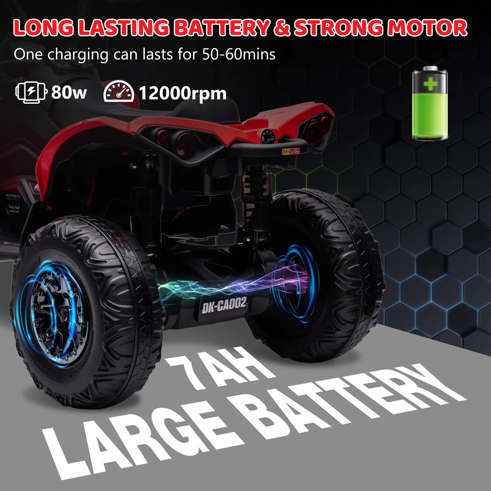 12V Electric Ride-On Car for Kids with Remote Control, LED Lights, and Music - Image 12