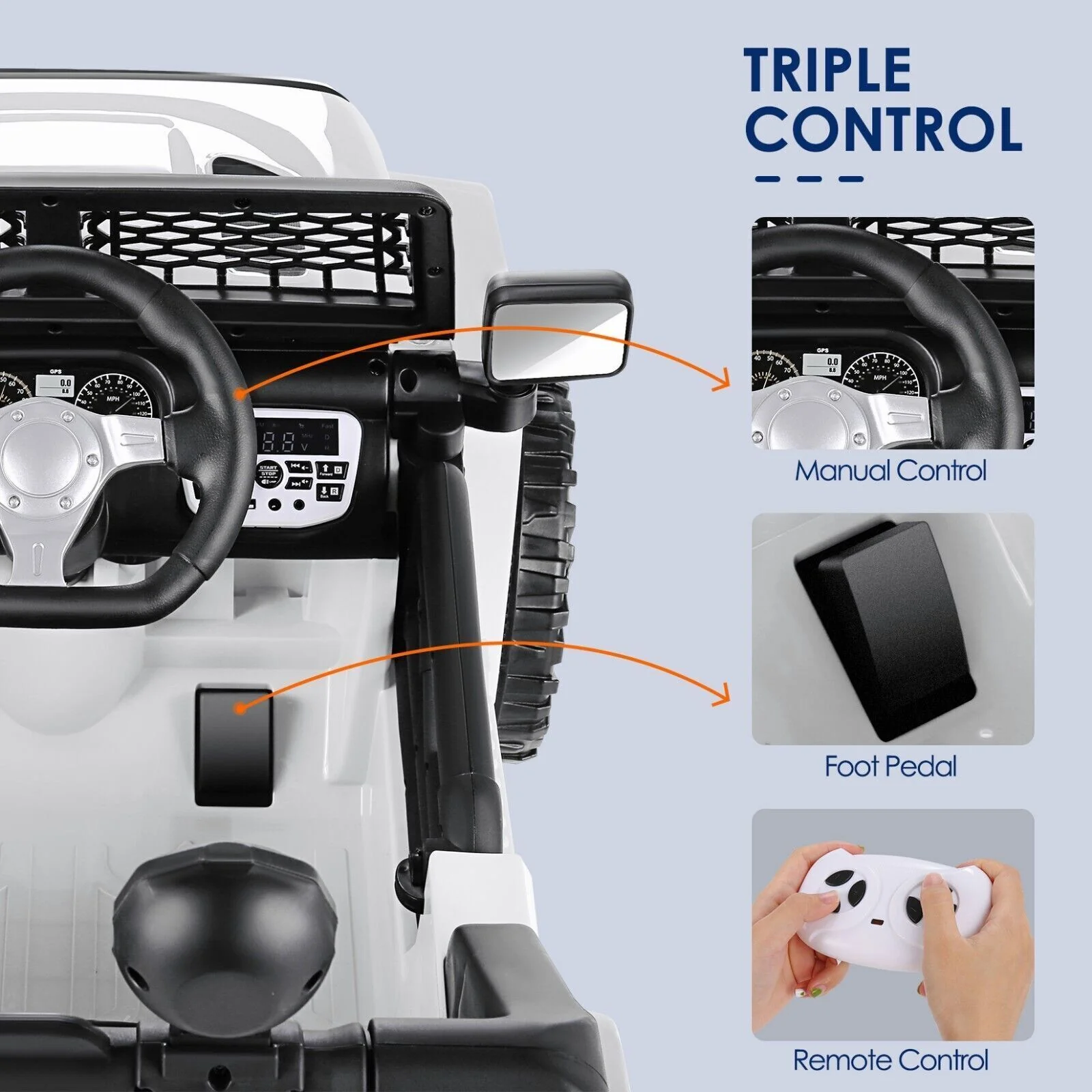 12V Electric Ride-On Car/Truck for Kids with MP3 Music and Parental Remote Control - Image 29