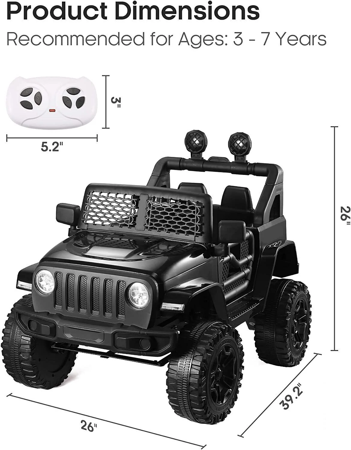 12V Electric Ride-On Car/Truck for Kids with MP3 Music and Parental Remote Control - Image 40