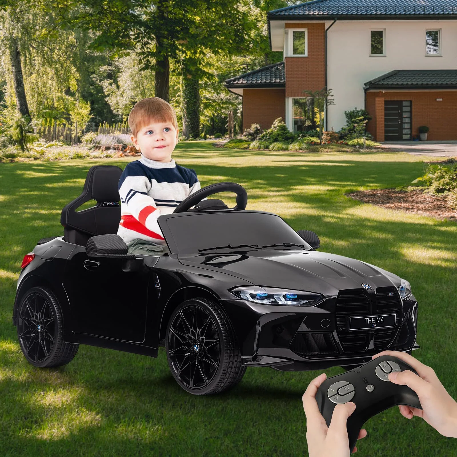 12V Electric Ride-On Car with Remote Control, Suspension System, and 3 Speed Settings for Boys and Girls - Image 12