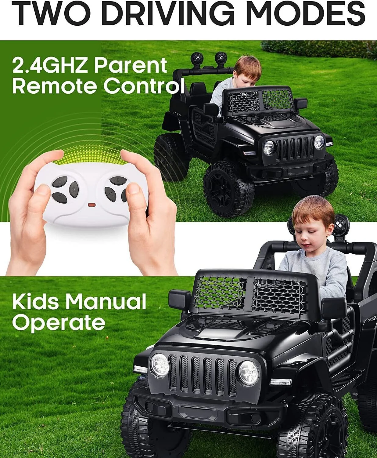 12V Electric Ride-On Car with MP3, Lights, and Remote Control - Perfect for Little Drivers! - Image 4