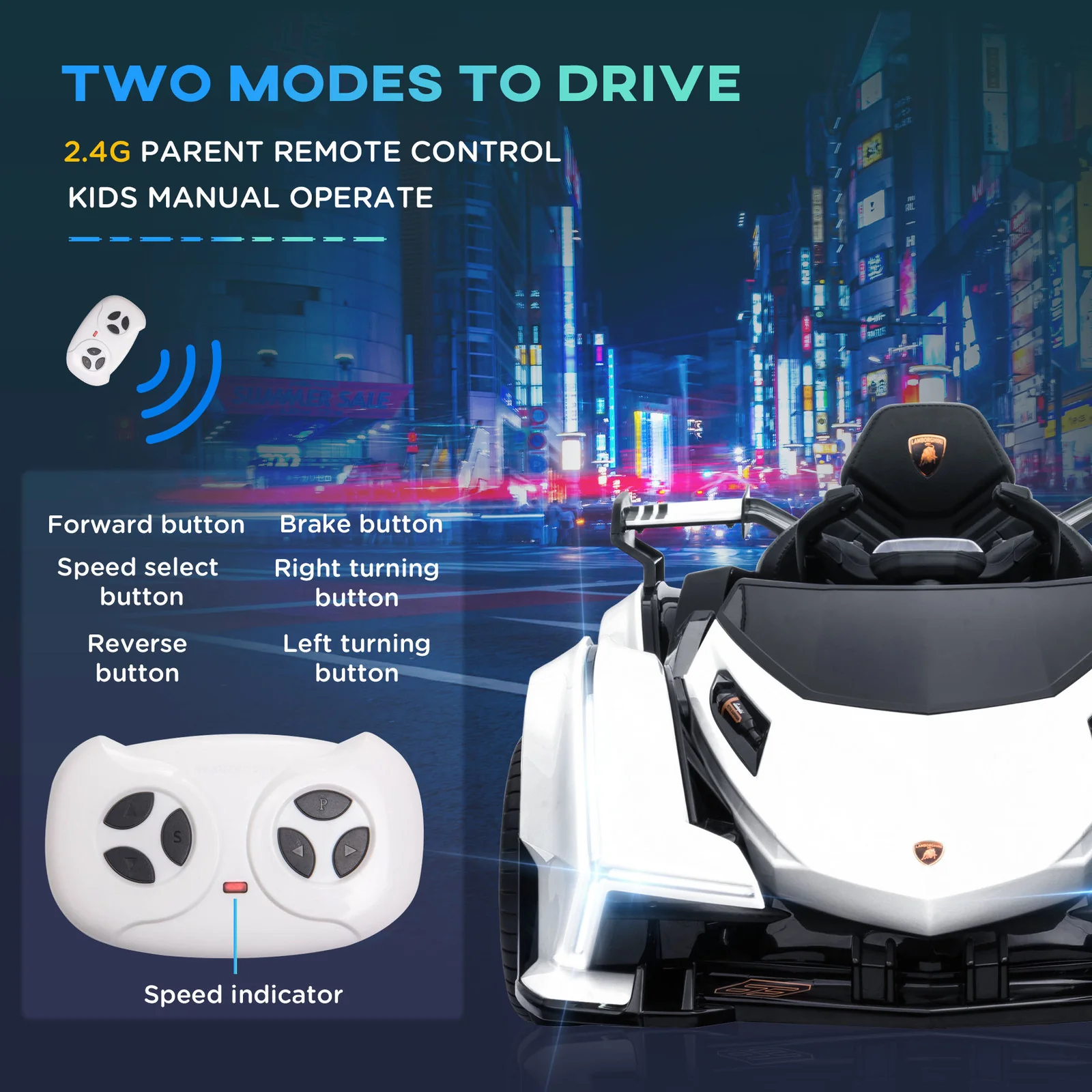 12V Electric Ride-On Car with Remote Control, Bluetooth, and Music - Image 7