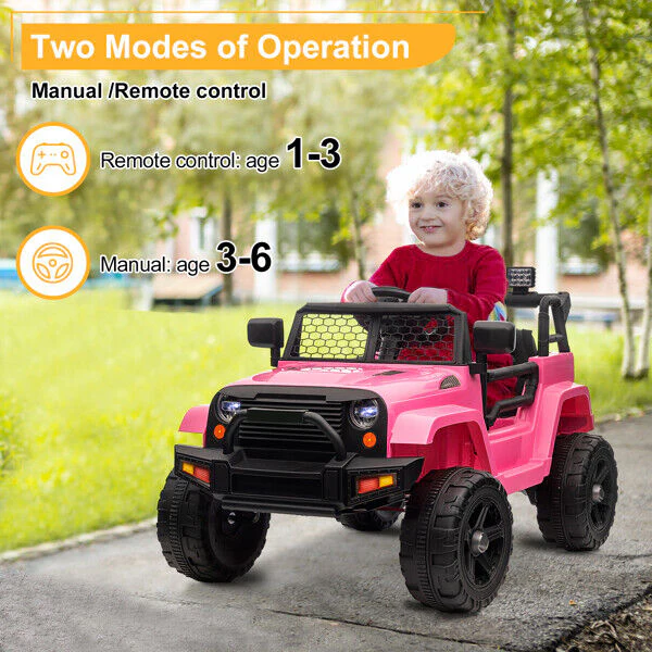 12V Electric Ride On Jeep Toy Car for Kids with Remote Control - Perfect Gift for US Children - Image 15