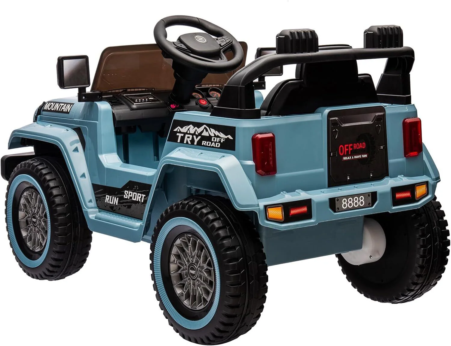 12V Electric Ride On Jeep Truck for Kids with Remote Control and Music - 3 Speed Options - Image 23