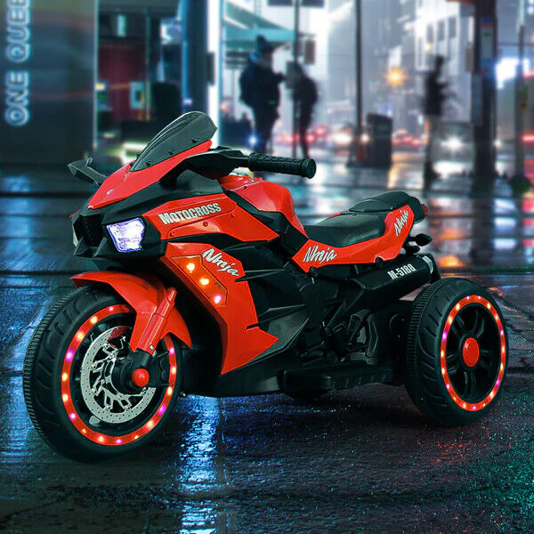 12V Electric Ride On Motorcycle for Kids with LED Lights - Image 14