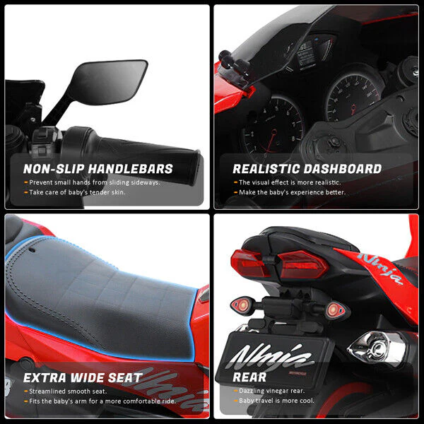 12V Electric Ride On Motorcycle for Kids with LED Lights - Image 19