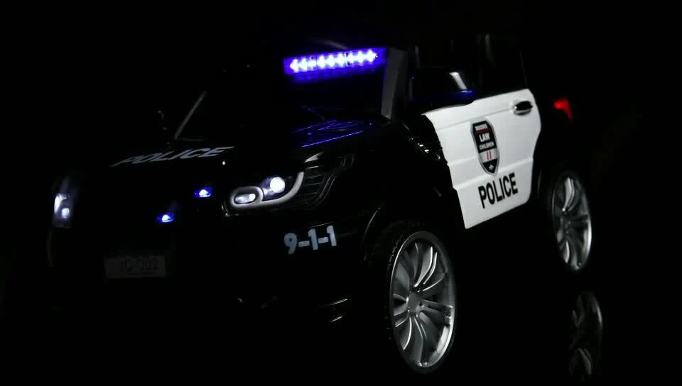 12V Electric Ride On Police Car for Kids with Music, Lights, and Remote Control - Perfect Gift for Young Officers! - Image 2