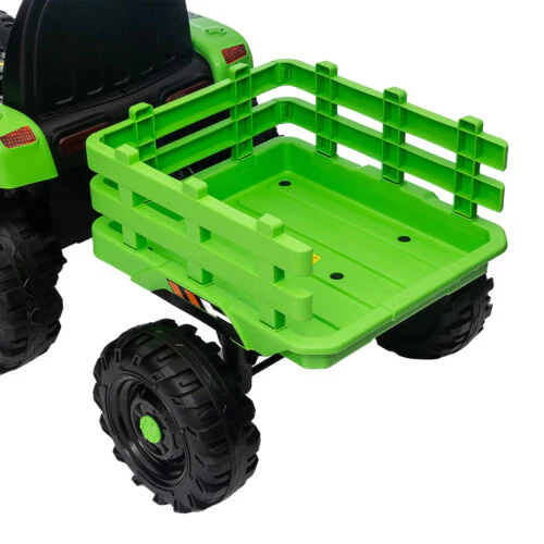 12V Electric Ride On Toy Tractor with Trailer for Kids - Remote Controlled - Image 12