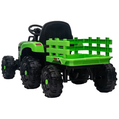 12V Electric Ride On Toy Tractor with Trailer for Kids - Remote Controlled - Image 30