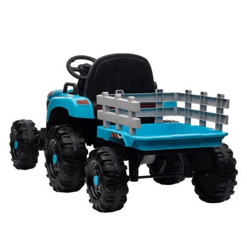 12V Electric Ride On Toy Tractor with Trailer for Kids - Remote Controlled - Image 33