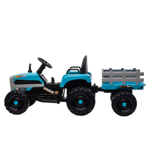 12V Electric Ride On Toy Tractor with Trailer for Kids - Remote Controlled - Image 36