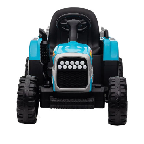 12V Electric Ride On Toy Tractor with Trailer for Kids - Remote Controlled - Image 6