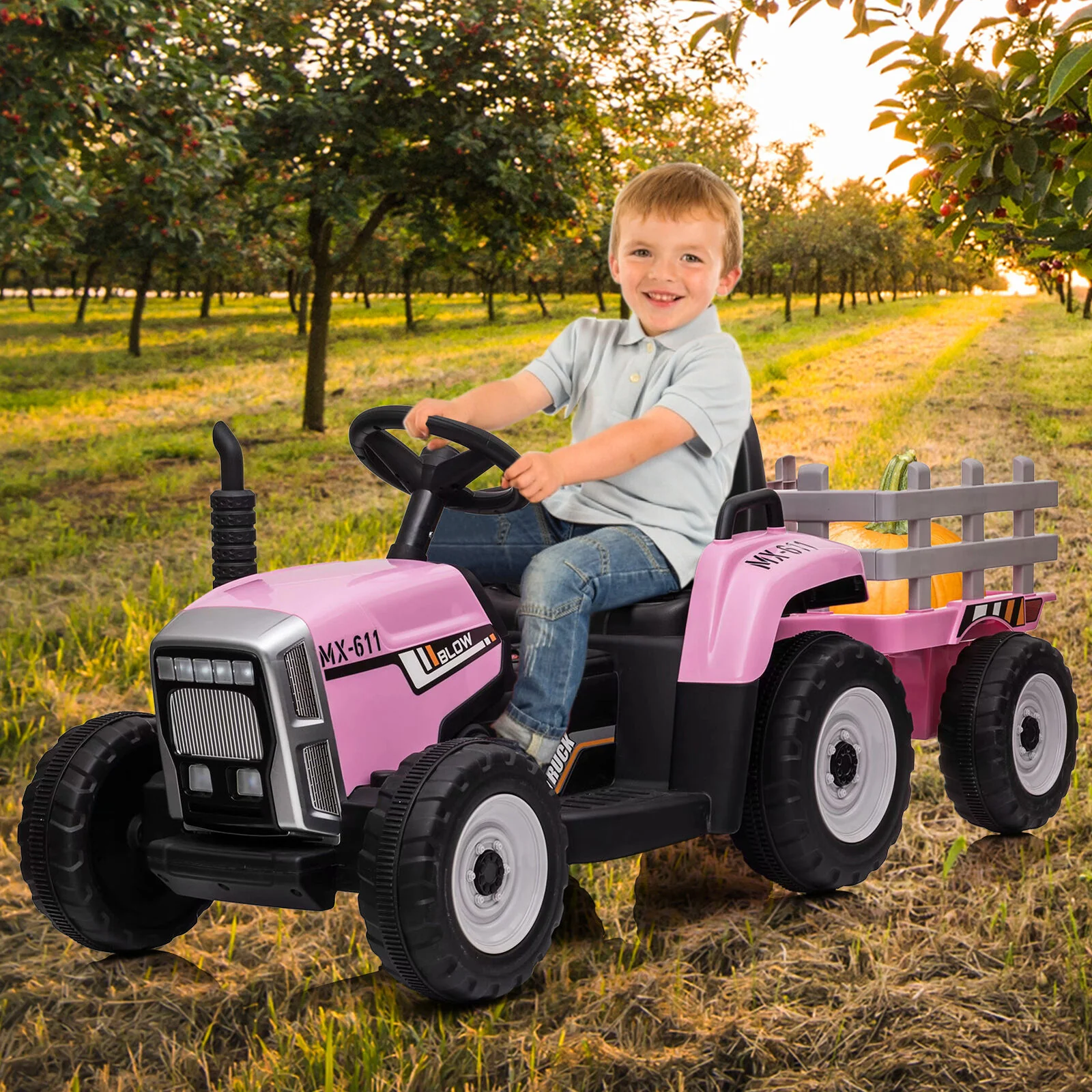 12V Electric Ride-On Tractor Car with Remote Control - Perfect Gift for Kids - Image 16