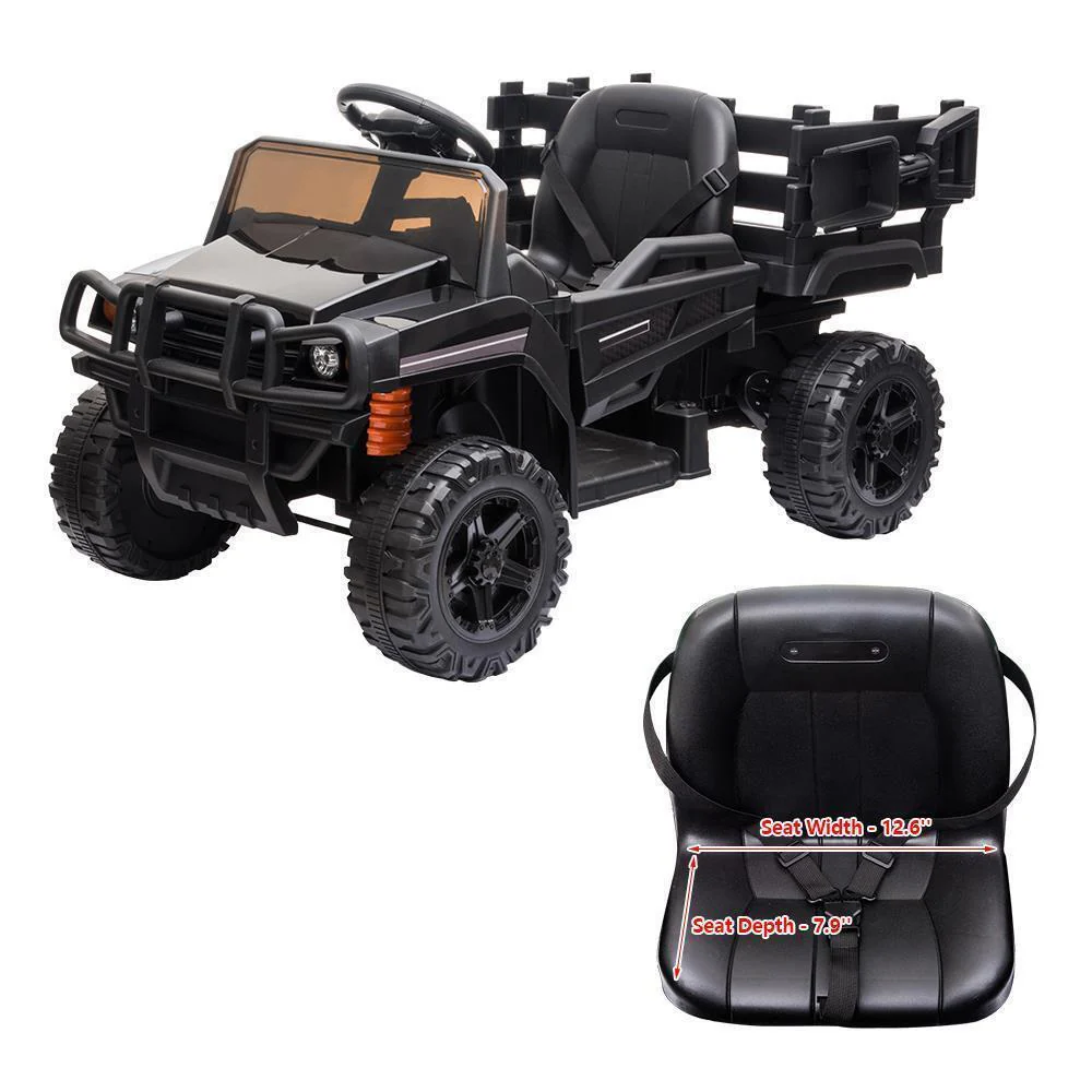 12V Electric Ride-On Tractor with Trailer and Remote Control for Kids - Image 8