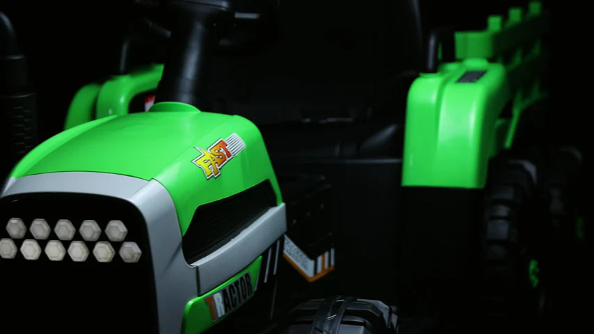 12V Electric Ride-On Tractor with Trailer for Kids - Includes Remote Control! - Image 3