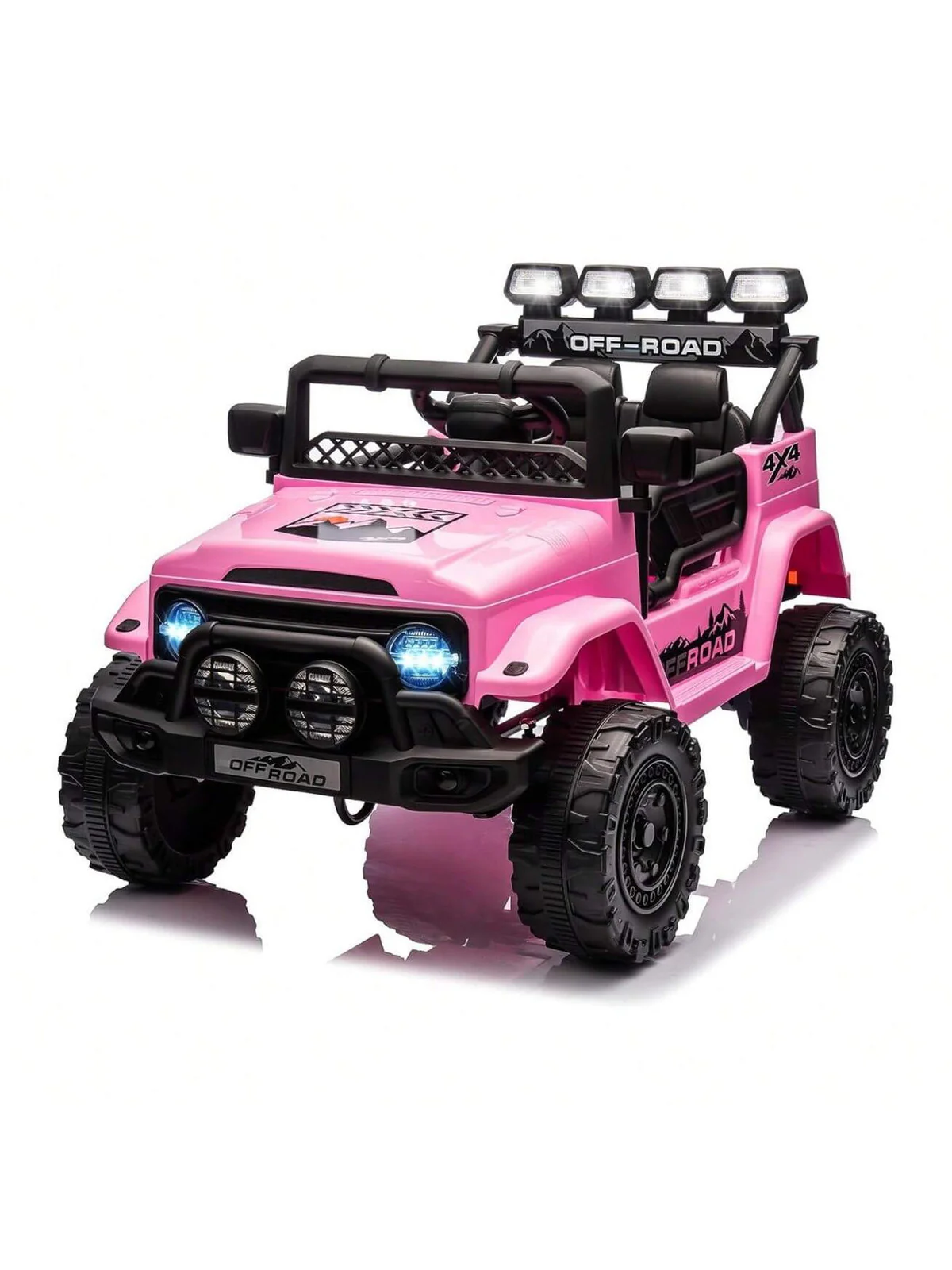 12V Electric Ride-On Truck for Kids with Remote Control, Spring Suspension, LED Lights, and Music - Image 3