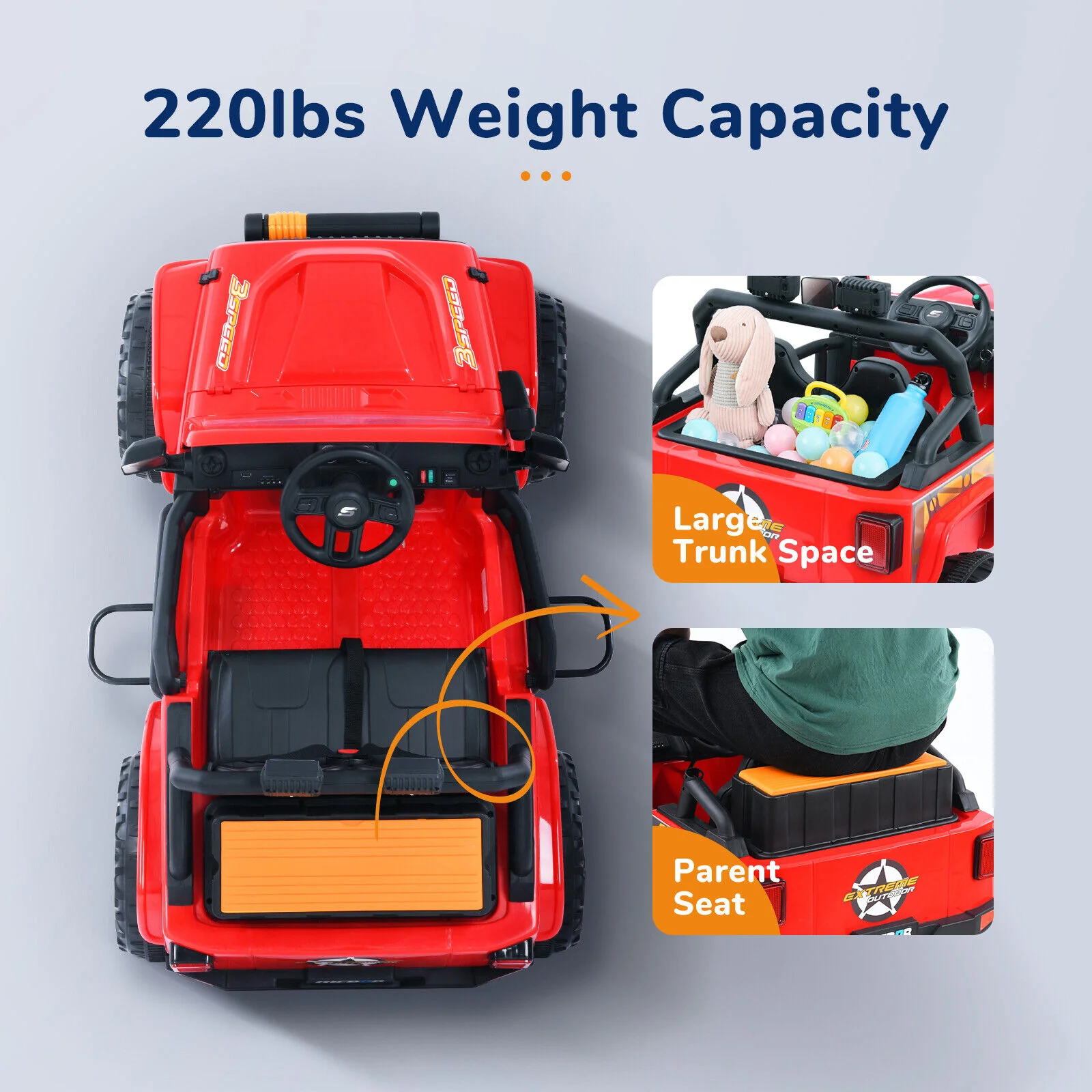 12V Electric Ride-On Truck for Kids with Remote Control and Music - Image 15