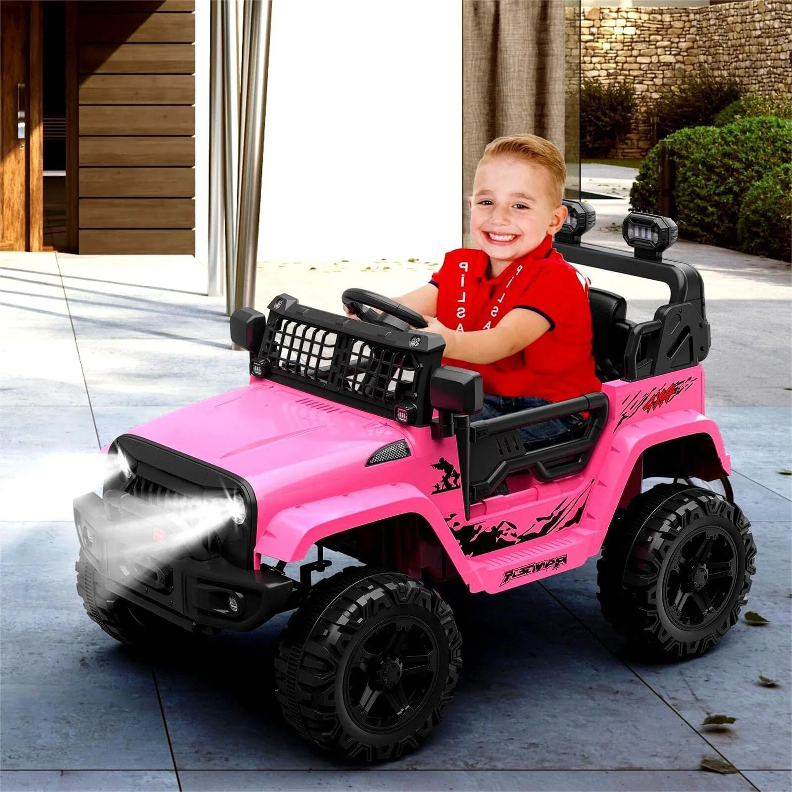 12V Electric Ride-On Truck for Kids with Remote Control and Spring Suspension - Image 9