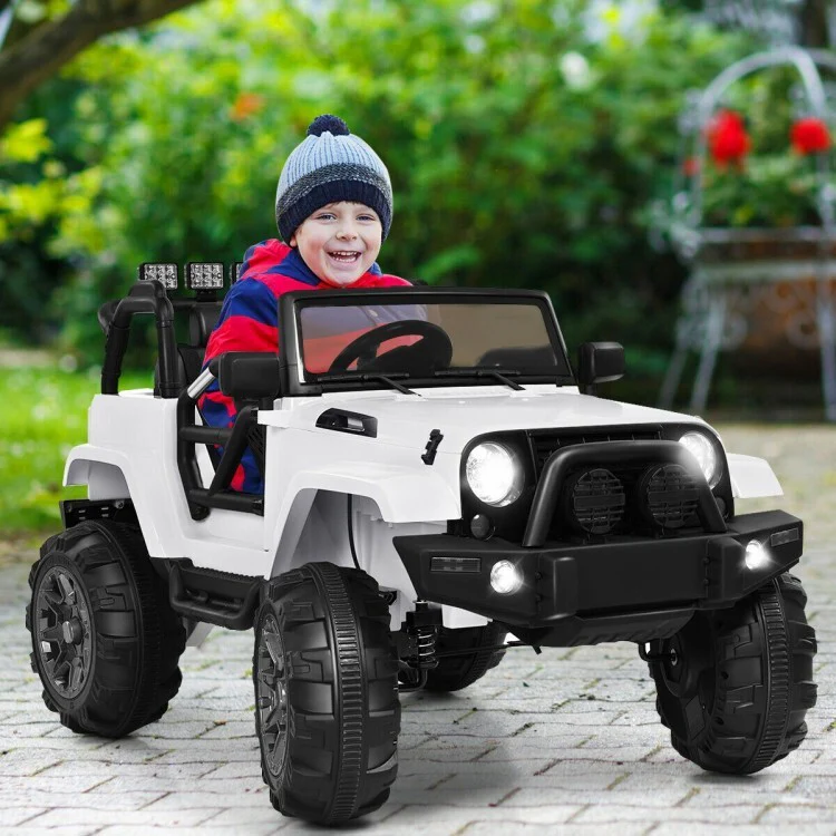12V Electric Kids Ride-On Truck with Remote Control and LED Lights - Image 6