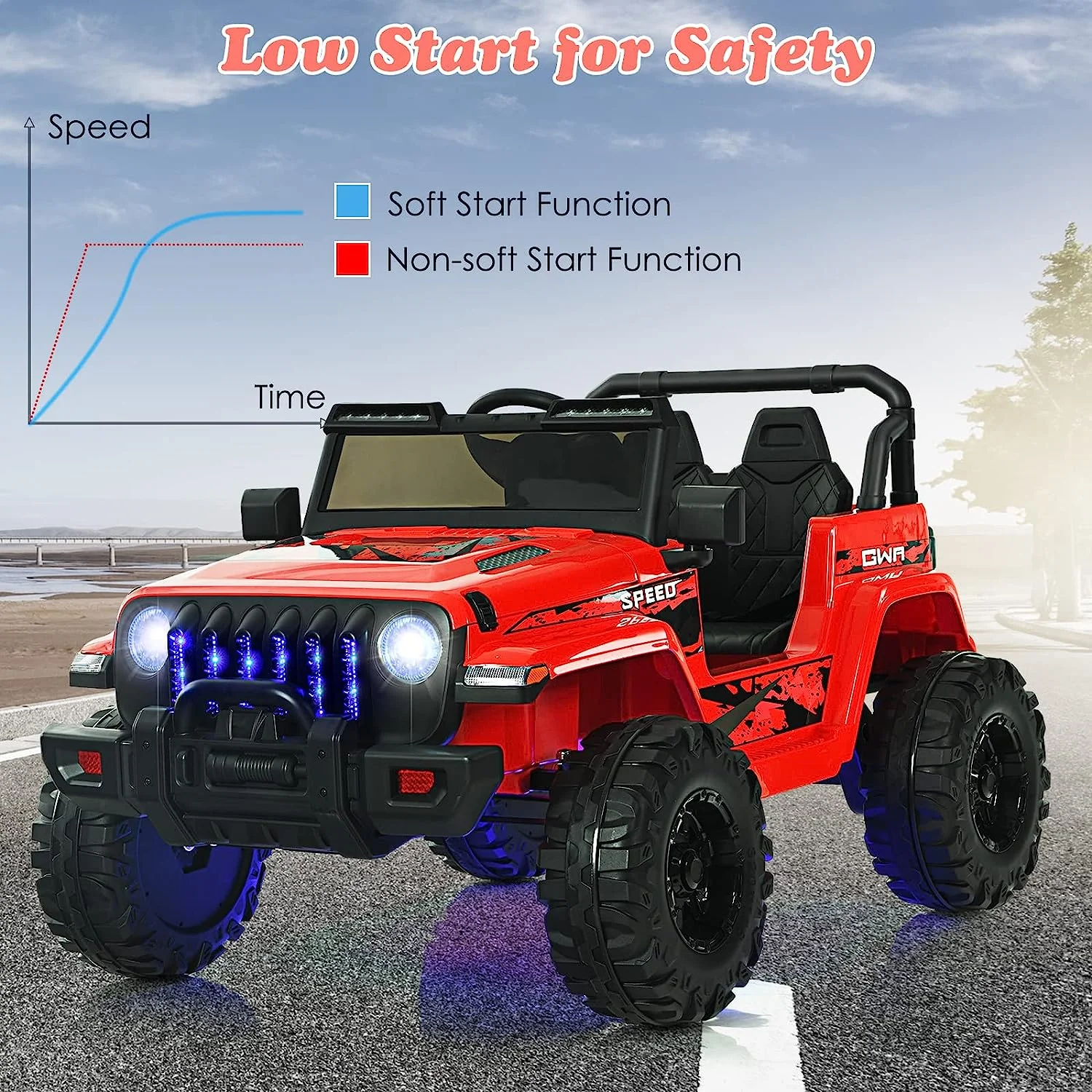 12V Electric Ride-On Truck with Remote Control for Kids - Image 9