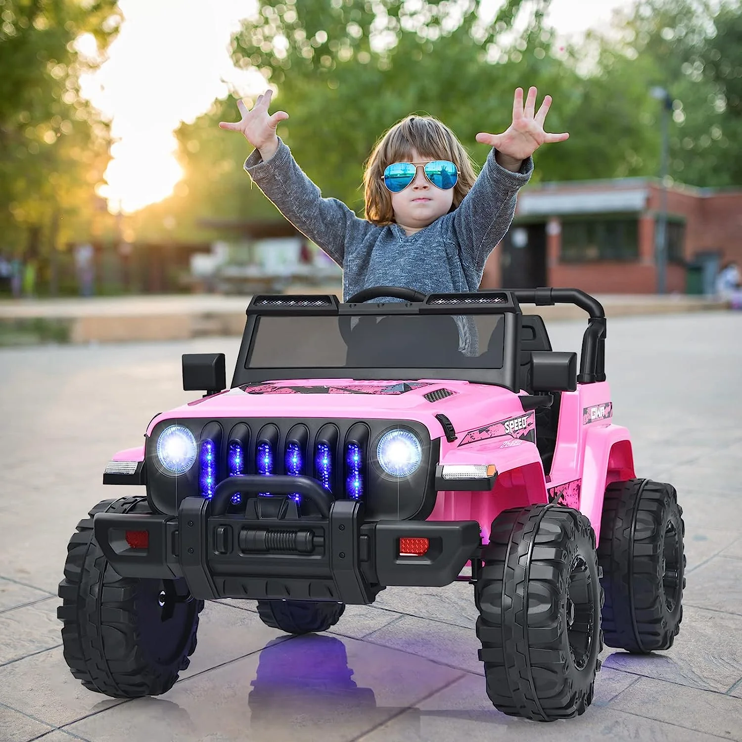 12V Electric Ride-On Truck with Remote Control for Kids, Battery Powered Toy Vehicle - Image 3