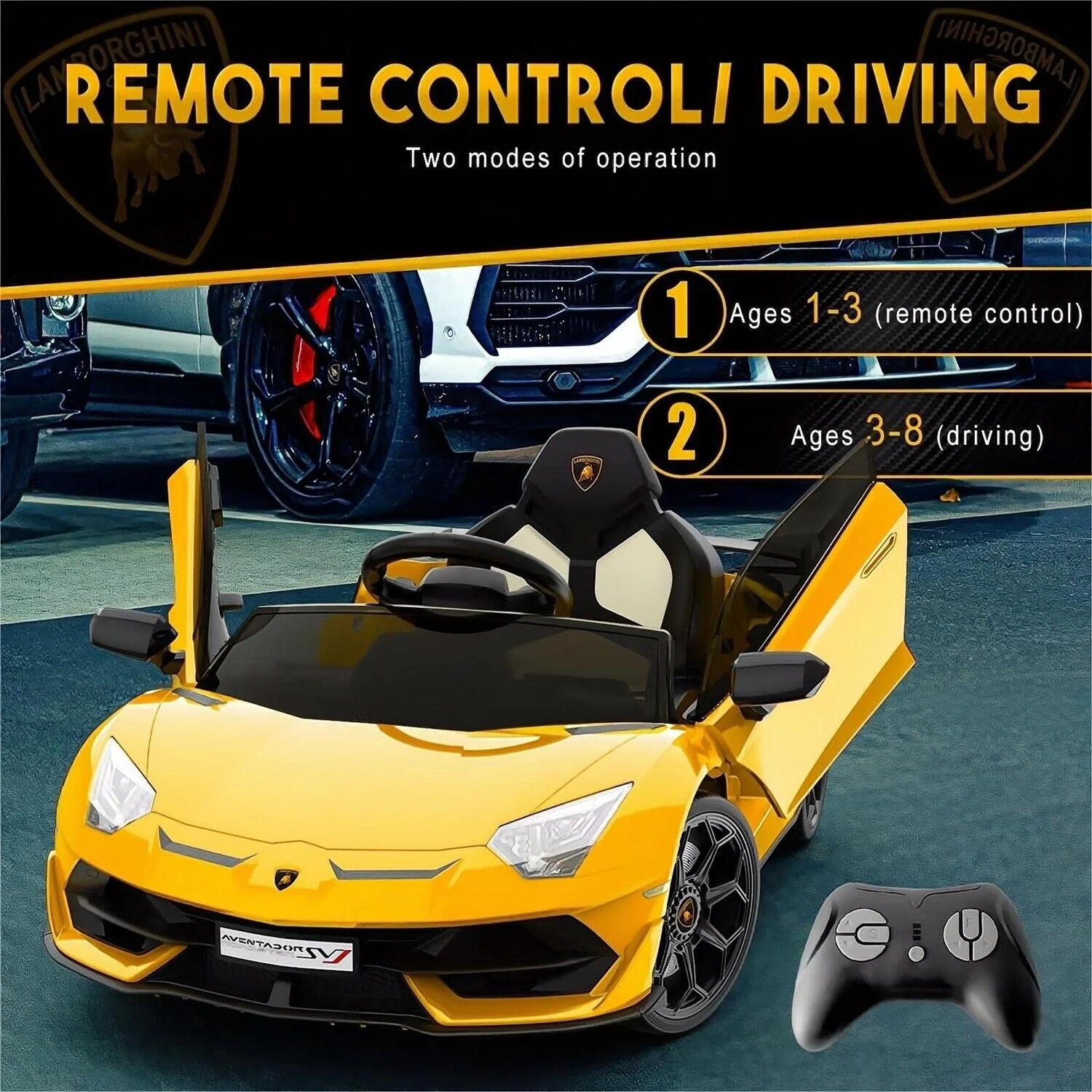12V Electric Sports Car for Kids with Remote Control - Battery Powered Ride-On Vehicle - Image 6