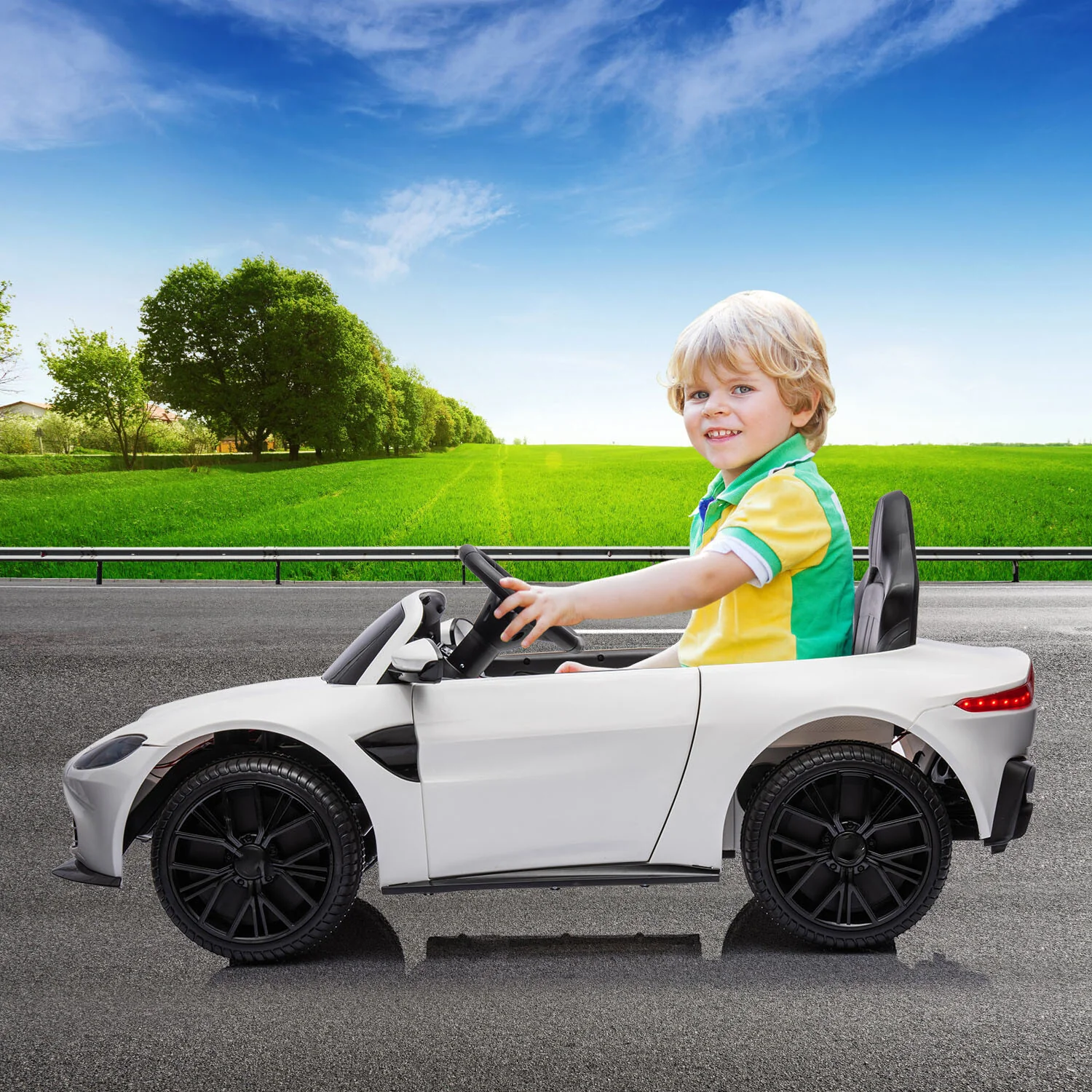 12V Battery-Powered Electric Sports Car Toy with Remote Control for Kids - Image 11