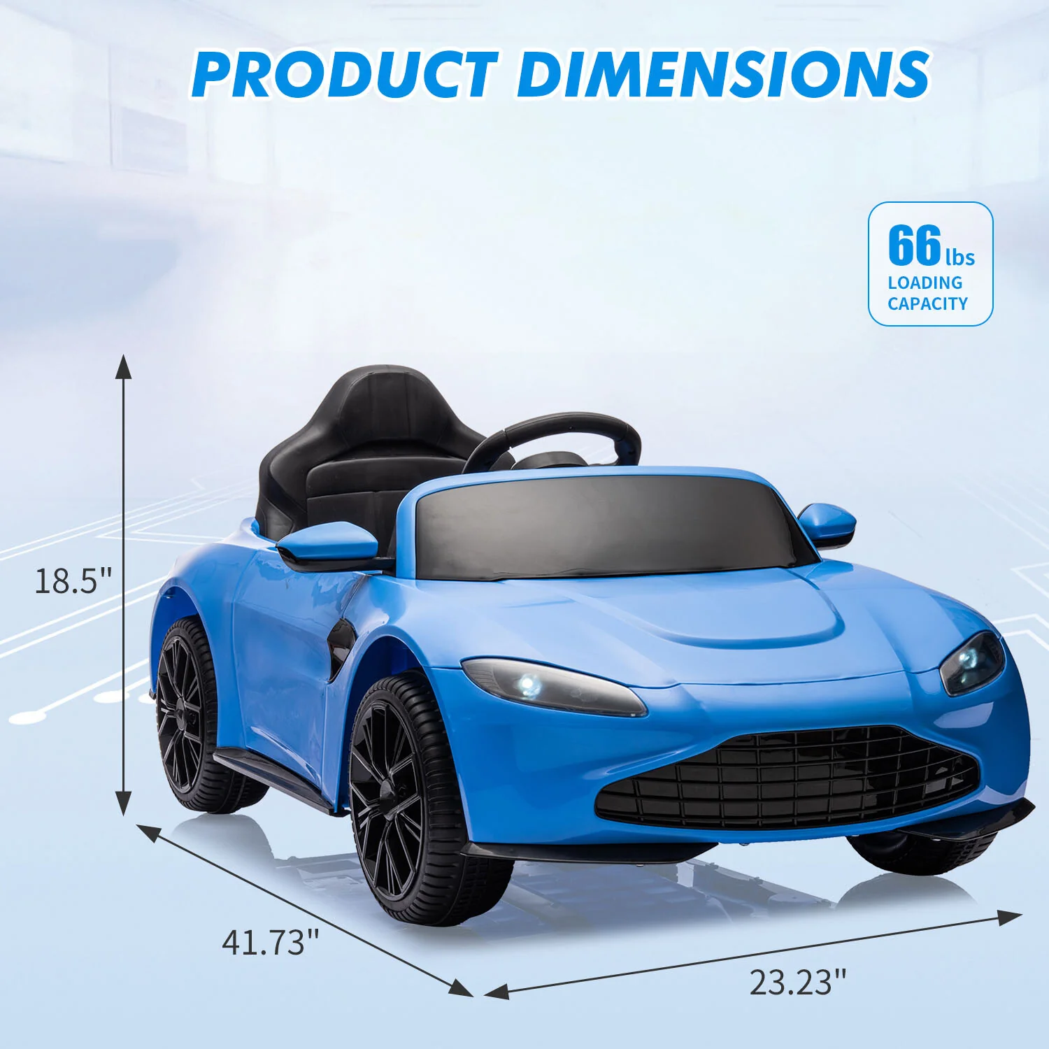 12V Battery-Powered Electric Sports Car Toy with Remote Control for Kids - Image 4