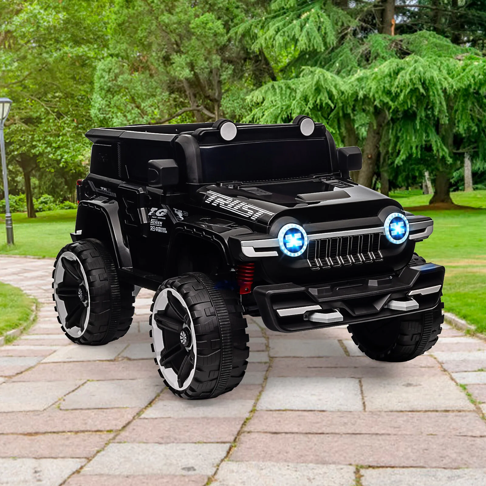 12V Electric Ride-On Truck Car with Remote Control Powered Vehicle Toy - Image 11