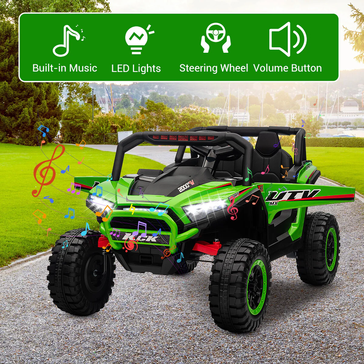 12V Electric Ride-On UTV for Kids with Remote Control and Rechargeable Battery - Image 15