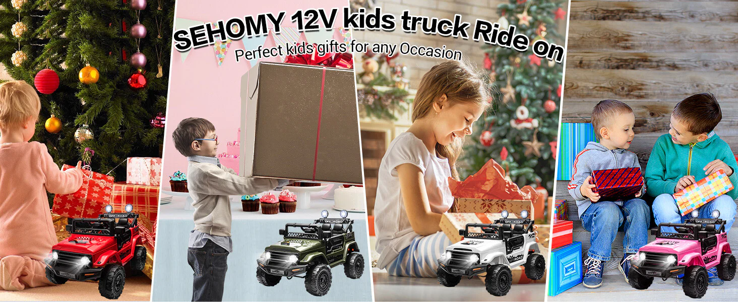 12V Electric 2-Seater Kids Ride-On Jeep Truck with Remote Control - Image 15