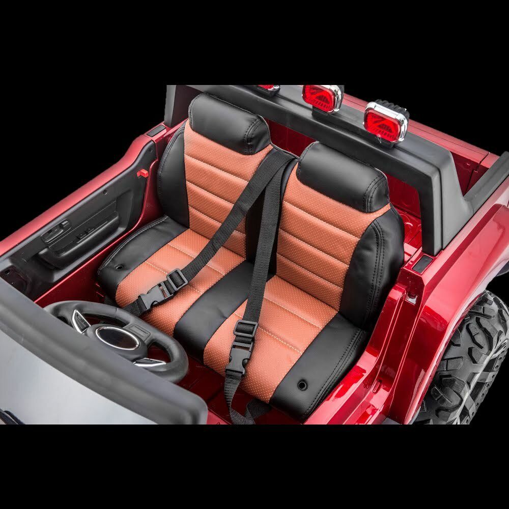 12V Four-Wheel Drive Children's Ride-On SUV Vehicle, Dual Seating, Pneumatic Tires, Front Lights with Remote Control - Image 4
