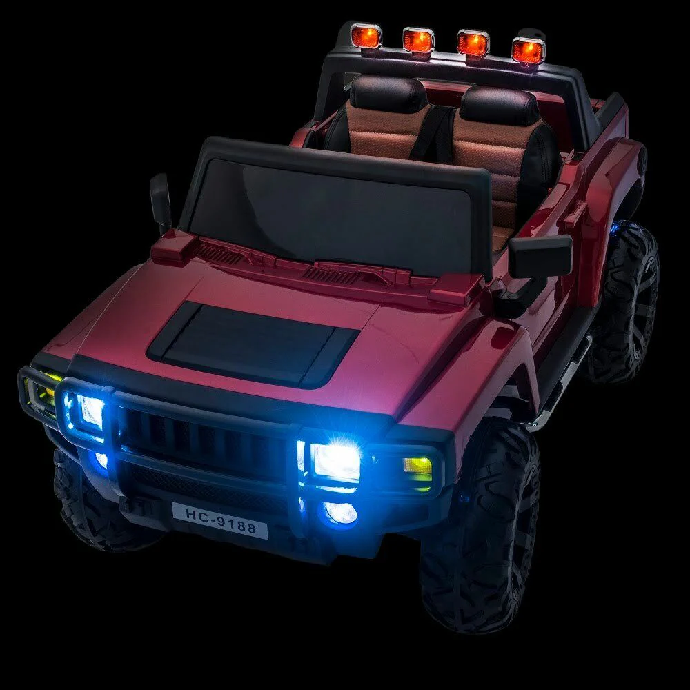 12V Four-Wheel Drive Children's Ride-On SUV Vehicle, Dual Seating, Pneumatic Tires, Front Lights with Remote Control - Image 9