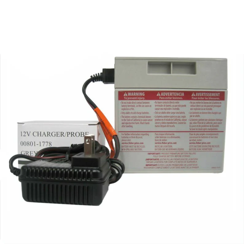 12V Gray Battery and Charger Combo for Power Wheels by Fisher Price - Image 2