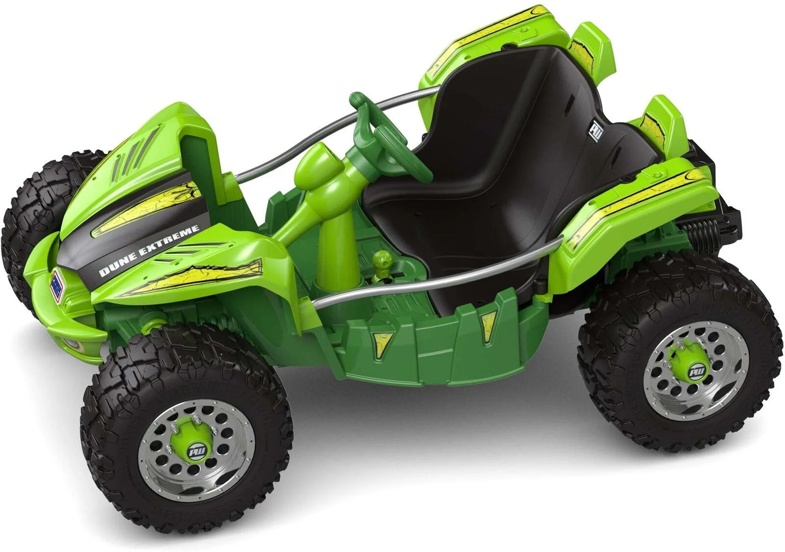 12V Green Dune Buggy Car Racer - Battery Powered Ride On Toy for Kids with Extreme Wheels - Image 4