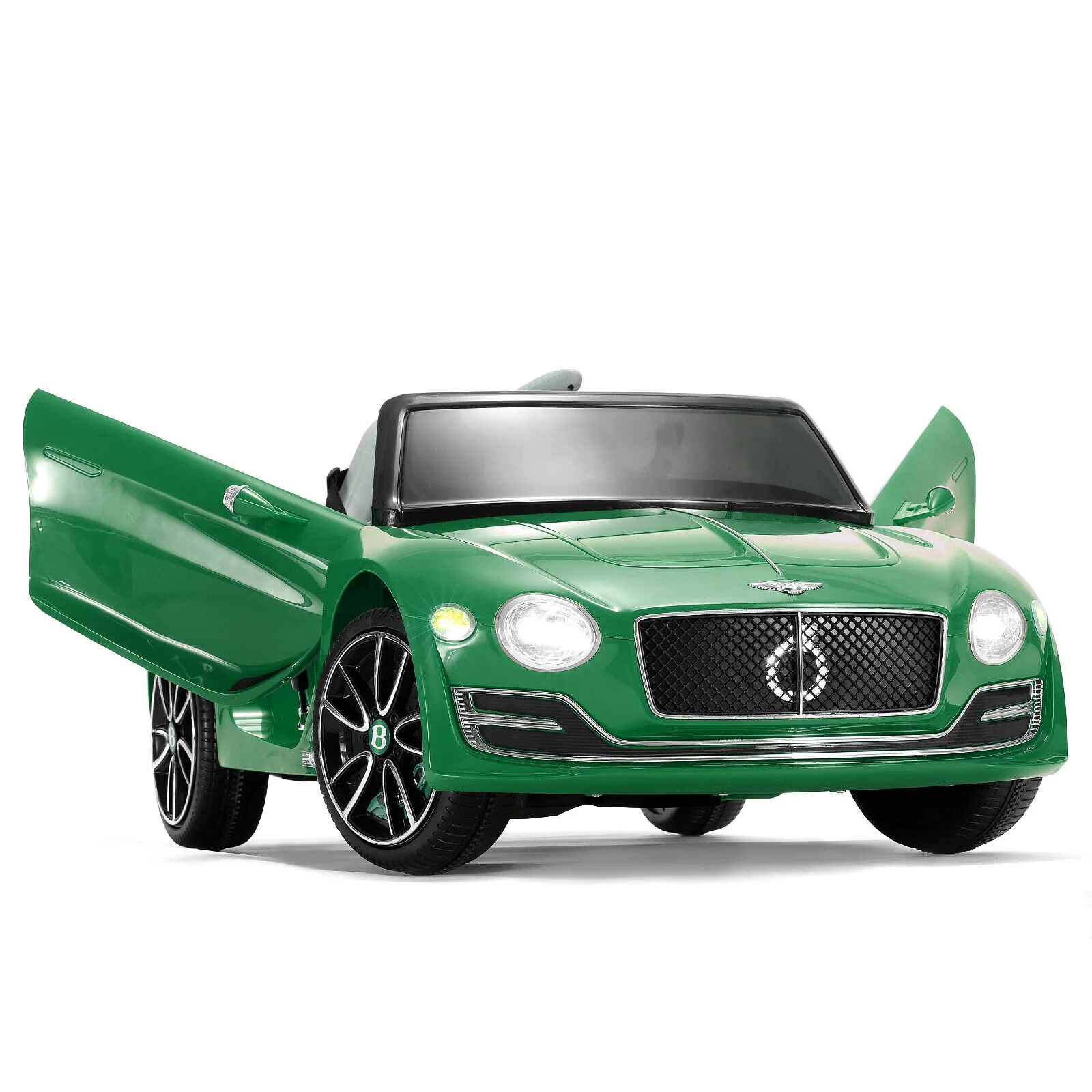 12V Green Electric Ride On Car for Kids with Remote Control - Inspired by Bentley Design - Image 9