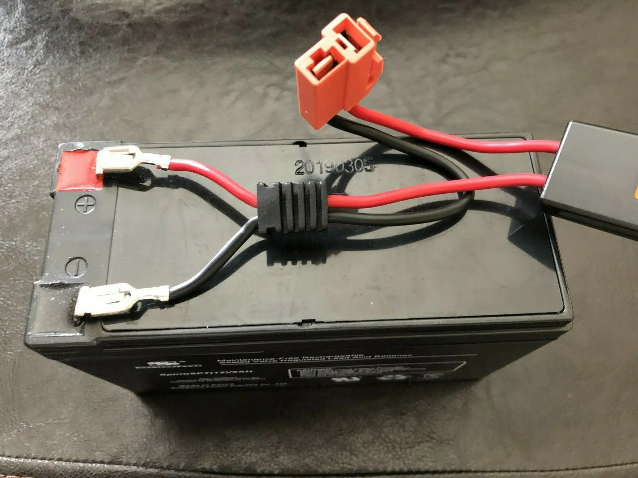 12V High Run Time Battery with Orange Connector for 12 Volt Nighthawk Ride-On - Image 2