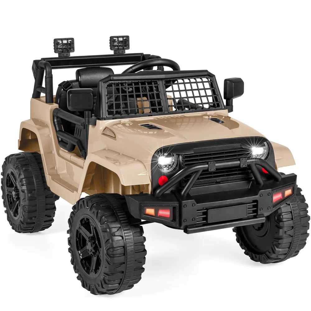 12V Jeep Kids Ride-On Truck with Remote Control, Spring Suspension, and LED Lights - Image 14