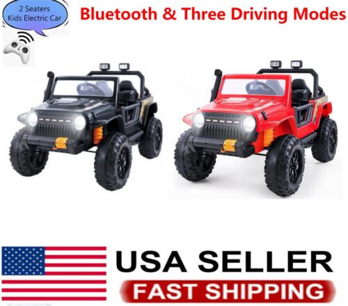12V Jeep Music Fashion Ride-On Car with Remote Control for Electric Kids - Image 2