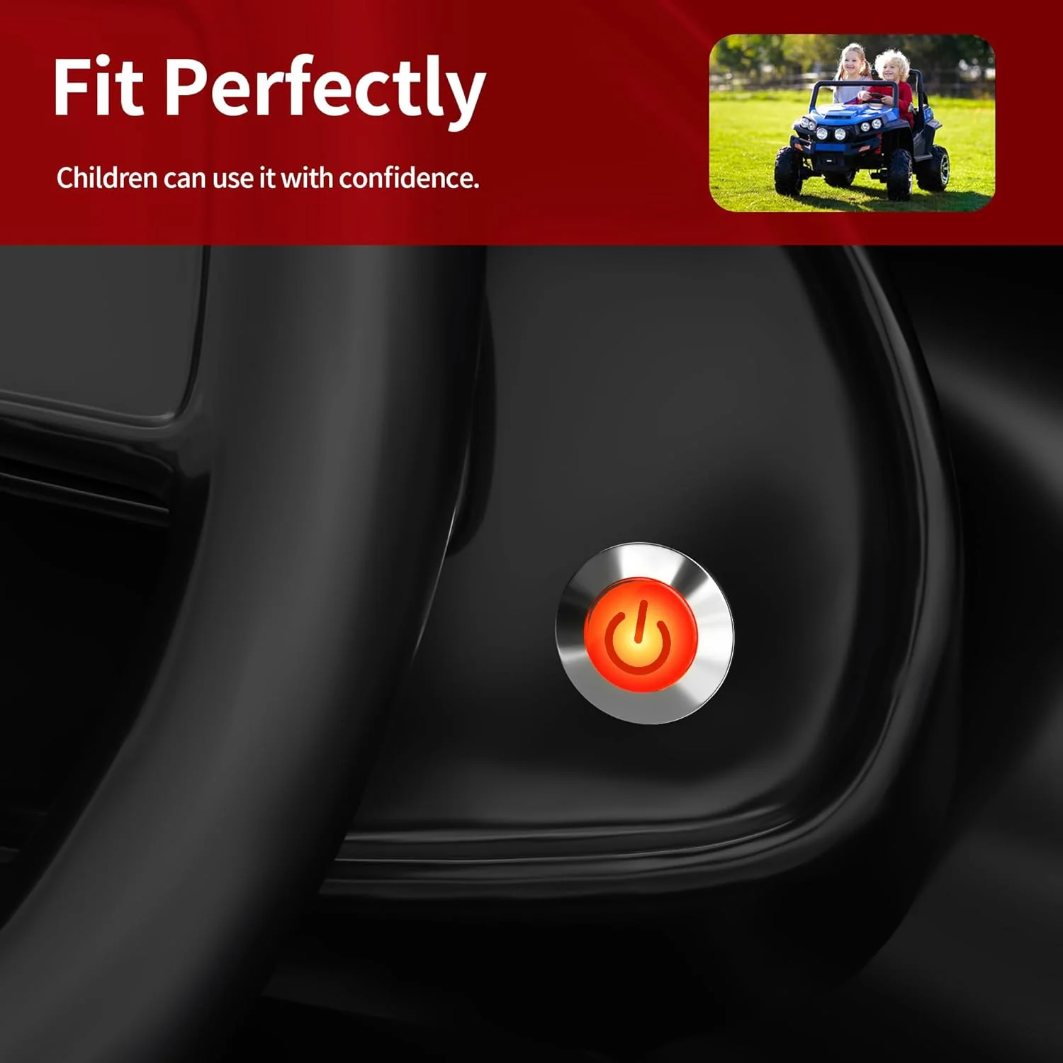 12V Key Start Power Switch Replacement for Kids Ride-On Cars and Powered Toys - Image 5
