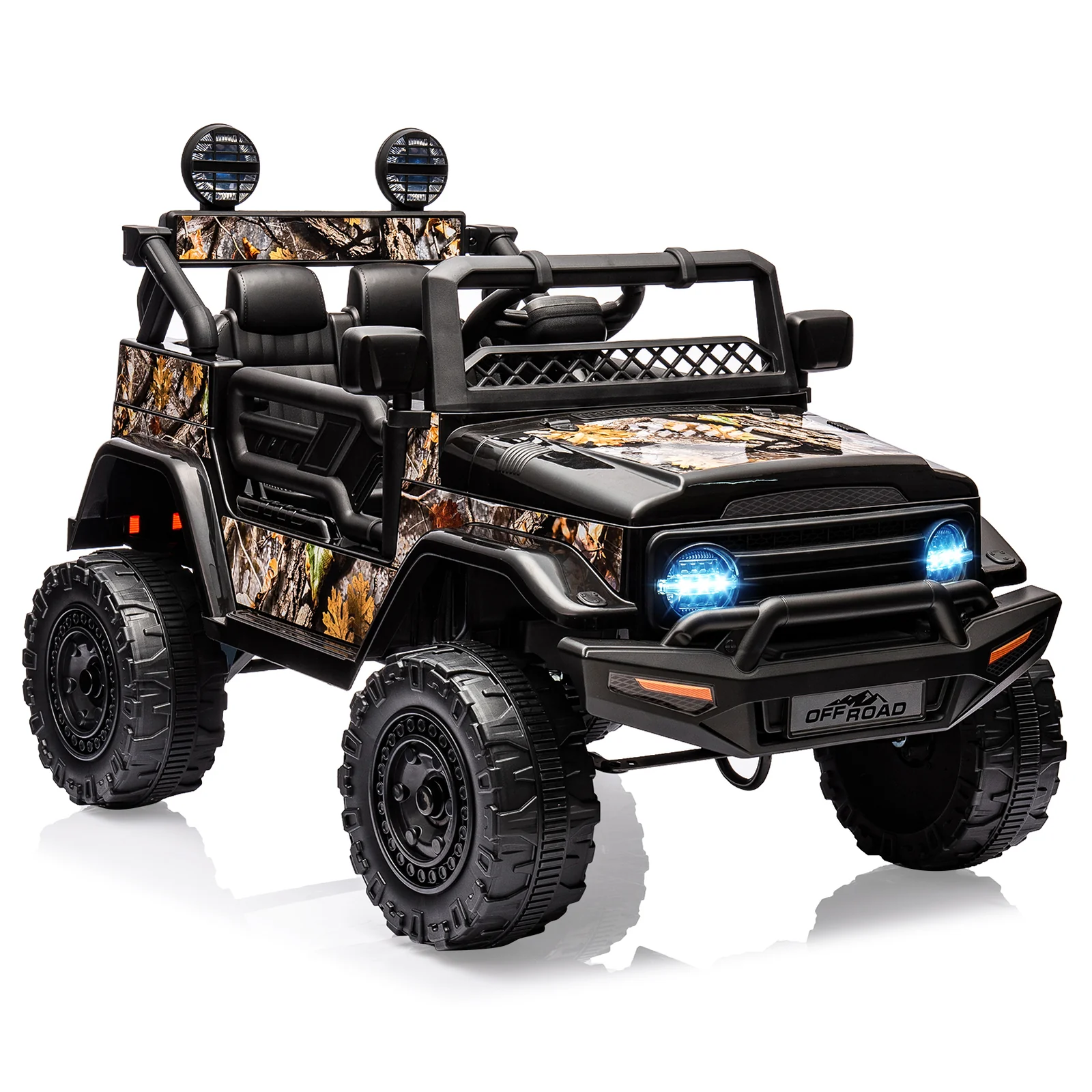 12V 2-Seater Electric Ride-On Truck Car with Parent Remote Control for Kids - Image 2