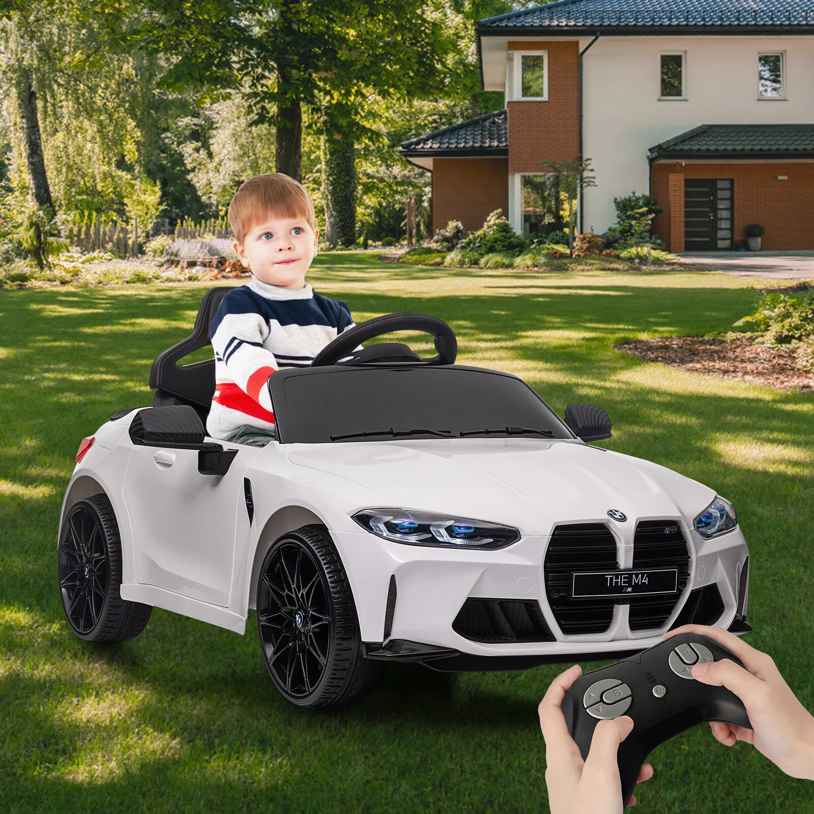 12V Licensed BMW M4 Kids Electric Ride-On Car with Suspension, 3 Speeds, Bluetooth, MP3, LED Lights, Remote Control - Image 7